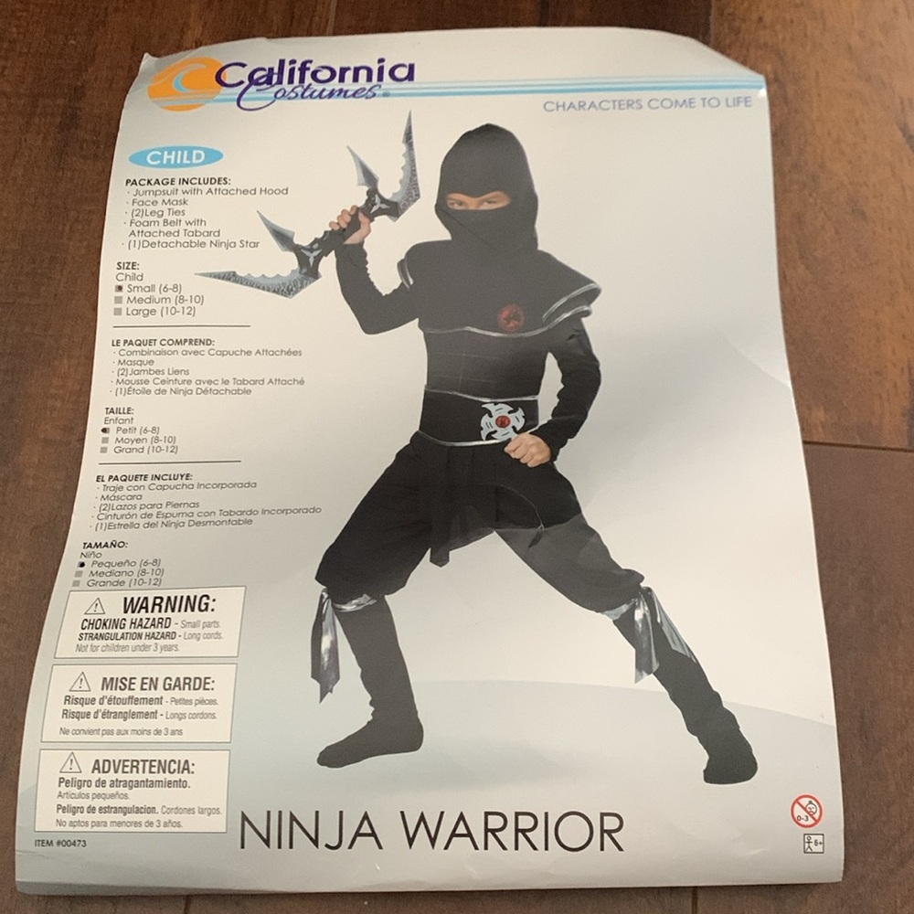 Ninja Warrior Costume